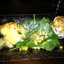 Gluten-free lobster eggs Benedict from Beauty & Essex